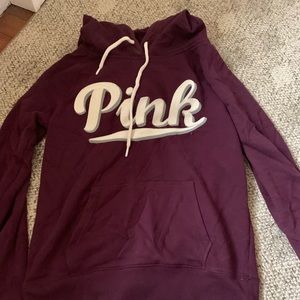 maroon pink hoodie